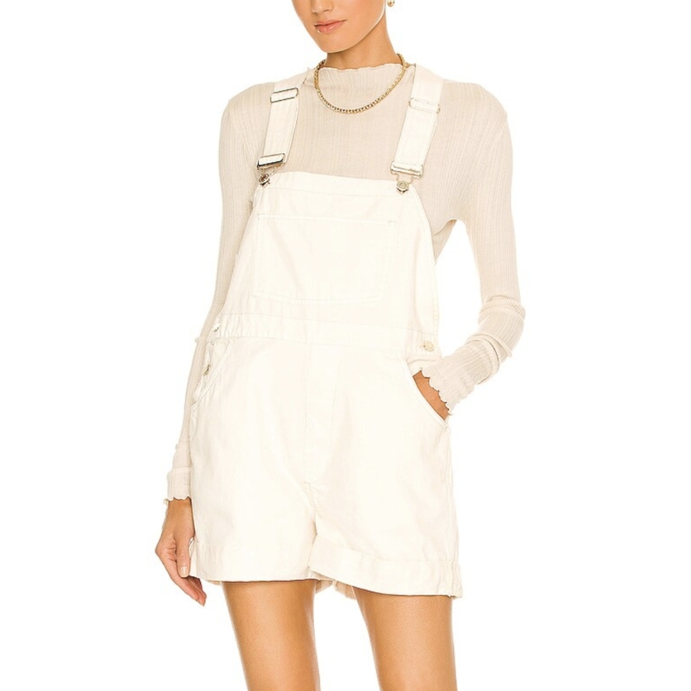 {WeWoreWhat} Brand New Basic Short Overalls